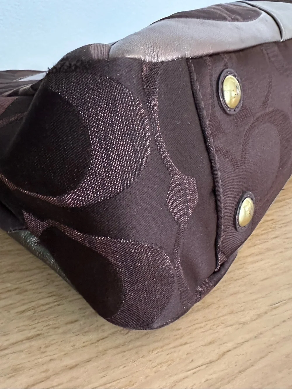 Coach patchwork tote bag
